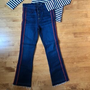 Veronica Beard Carolyn High-Rise Baby Boot Jean in Midnight Size 28